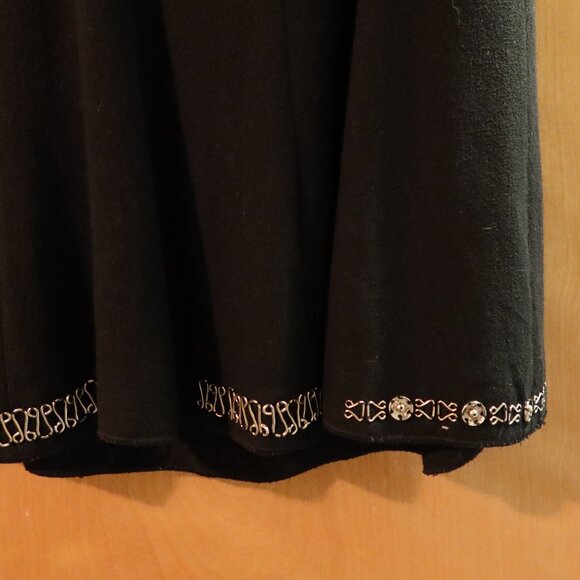 $1200 Moschino Cheap and Chic dress black with silver fit n flare size US 6/S - Picture 10 of 14